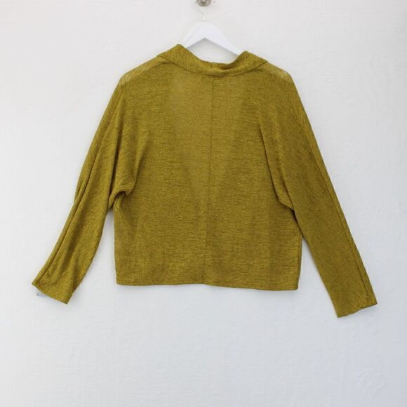 Kasper Open-Front Cardigan Golden Pear Black M - Picture 3 of 3